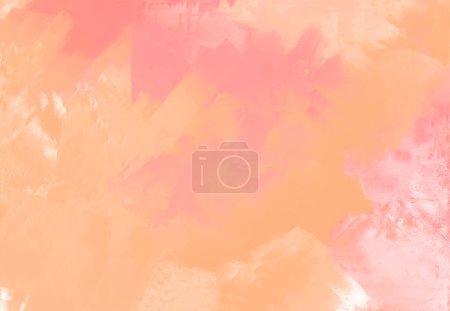 粉红珊瑚橙色颜料背景。设计横幅元件。矢量说明