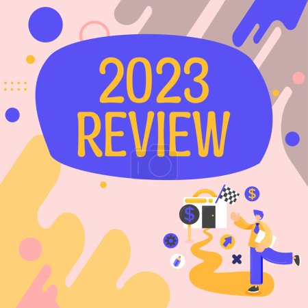2023评论，概念性照片，看到前一年发生的重要事件或行动