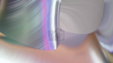 现代PC屏幕壁纸，合成珠光技术全息虹彩抽象构图，具有xyz数学功能，3D渲染